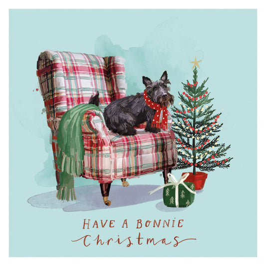 Bonnie Scottie - Christmas Card (10 pack)