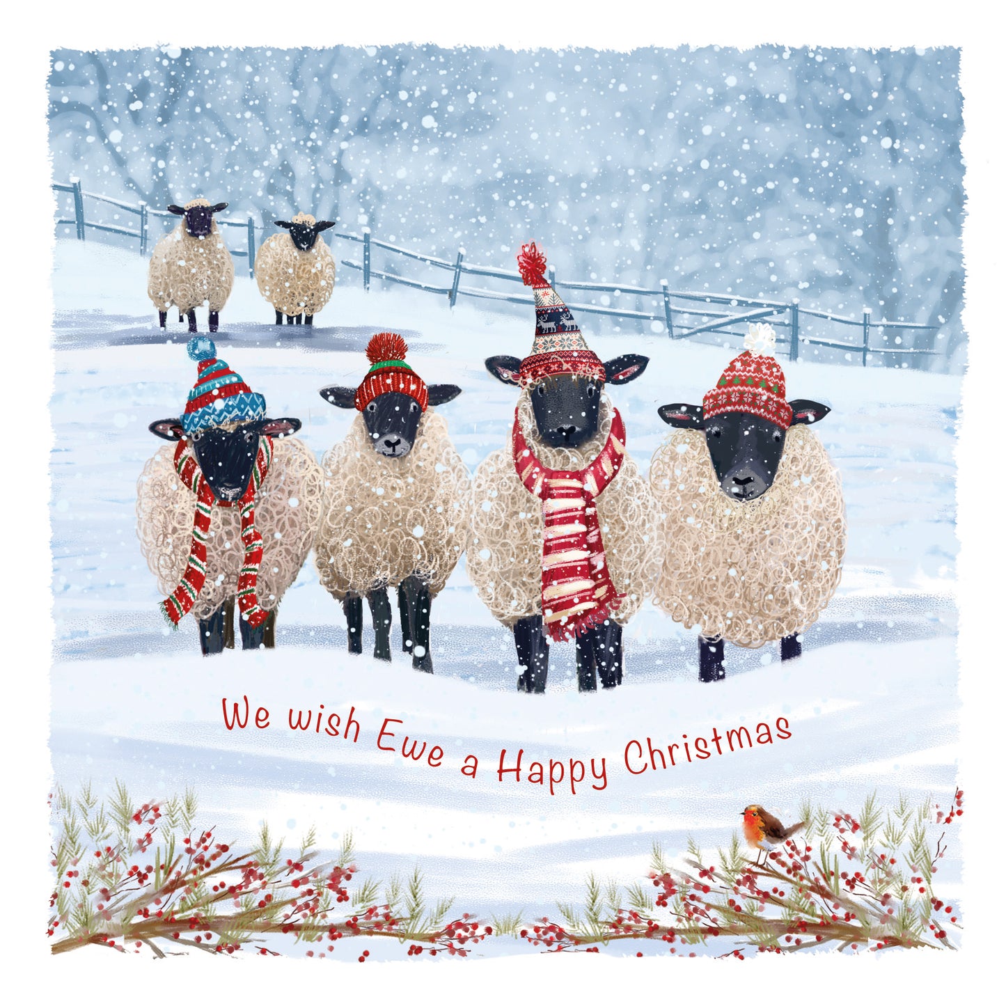 Warm Winter Woollies - Christmas Card (10 pack)