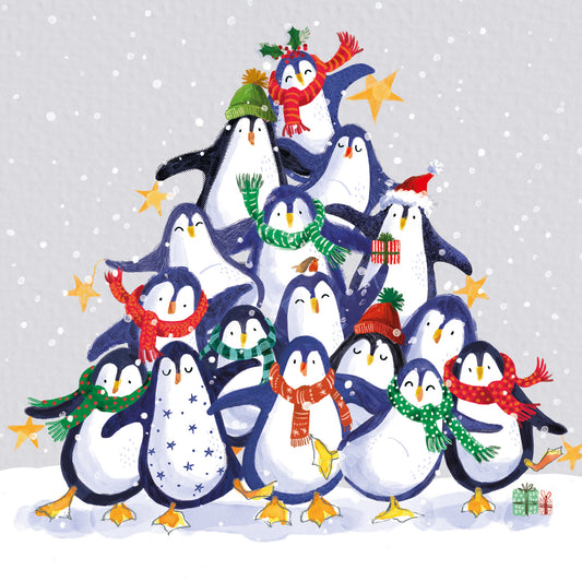 Penguin Tree - Christmas Card (10 pack)