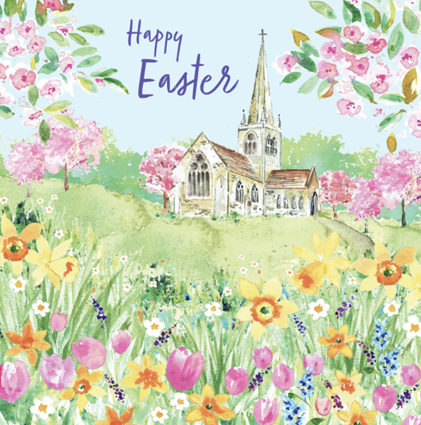 Church flower - Easter Cards (5pack)