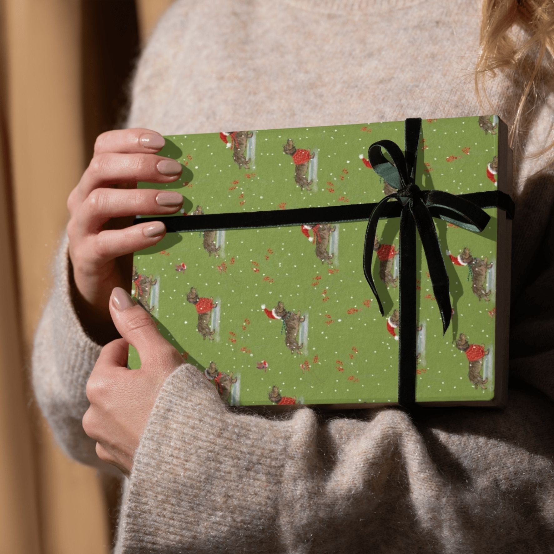 Festive Dogs - Wrapping Paper (4 Sheets, 2 designs)
