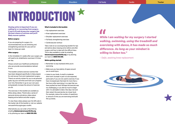 Surgery Toolkit Exercise booklet