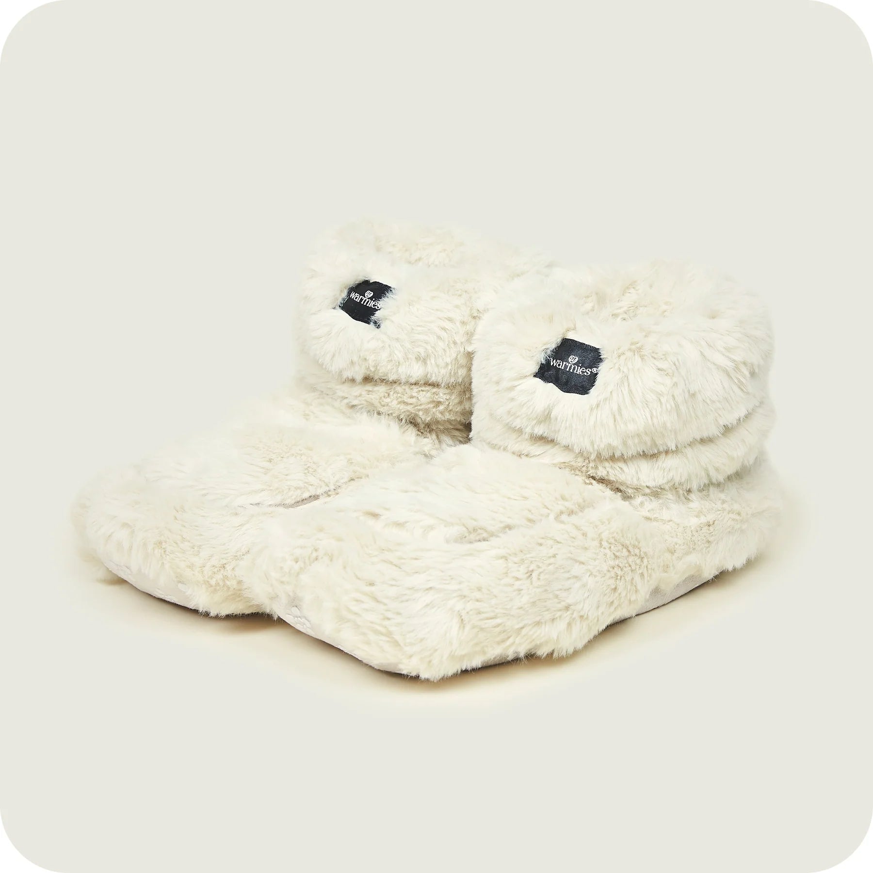 Warmies slippers in almond