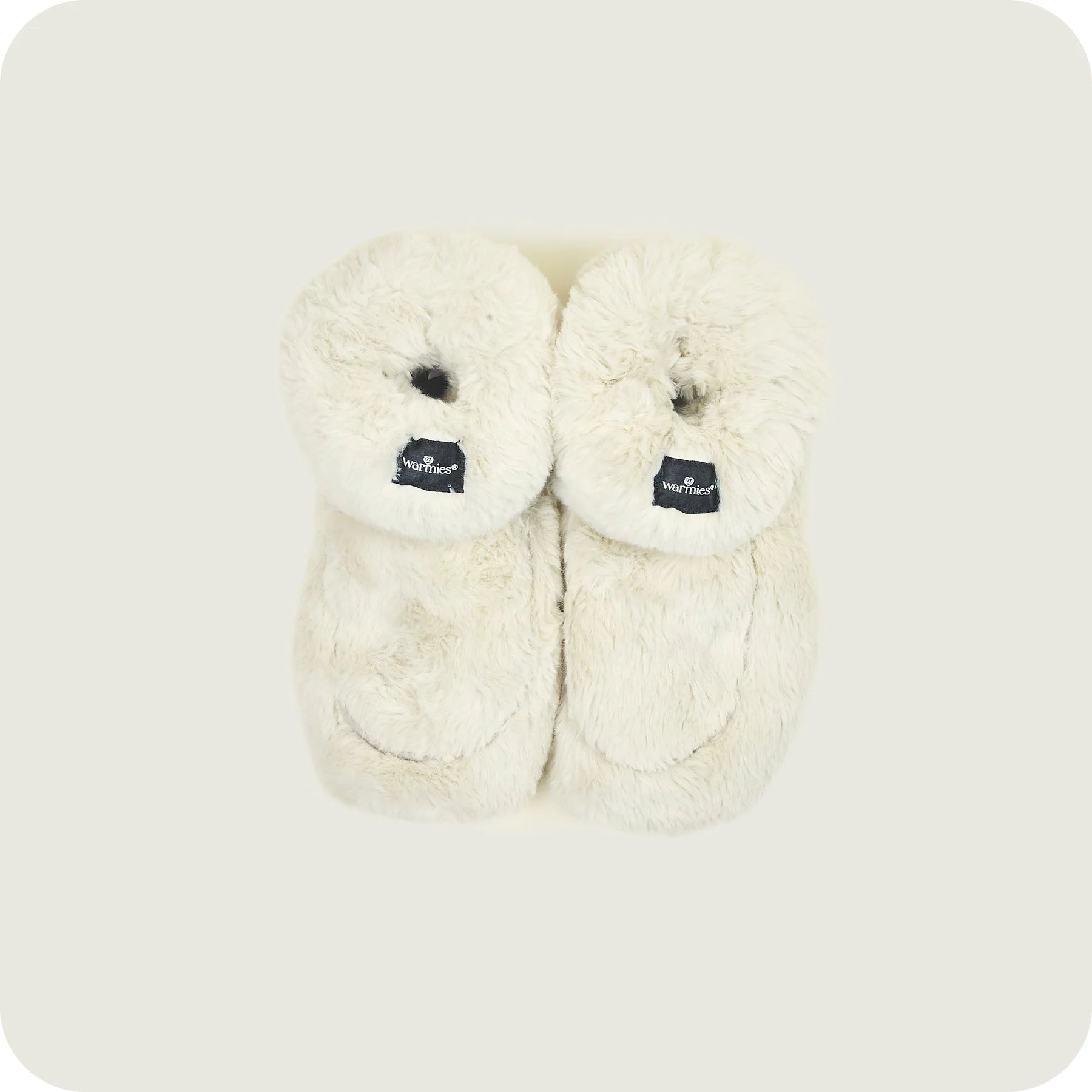 Warmies slippers in almond