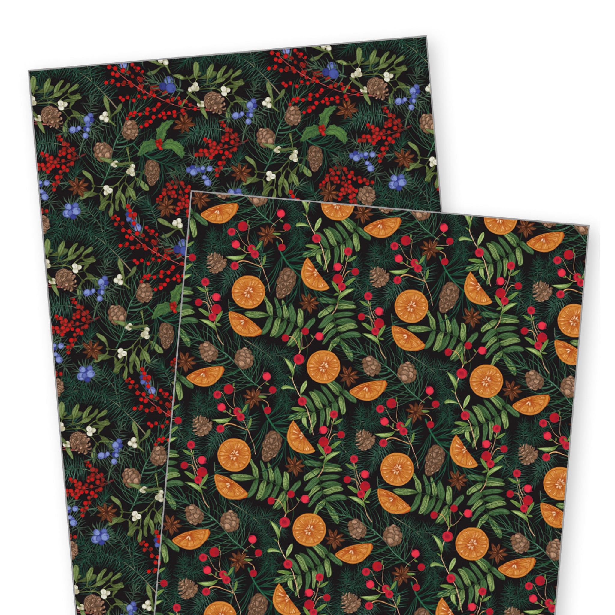 Winter Foliage - Wrapping Paper (4 Sheets, 2 designs)