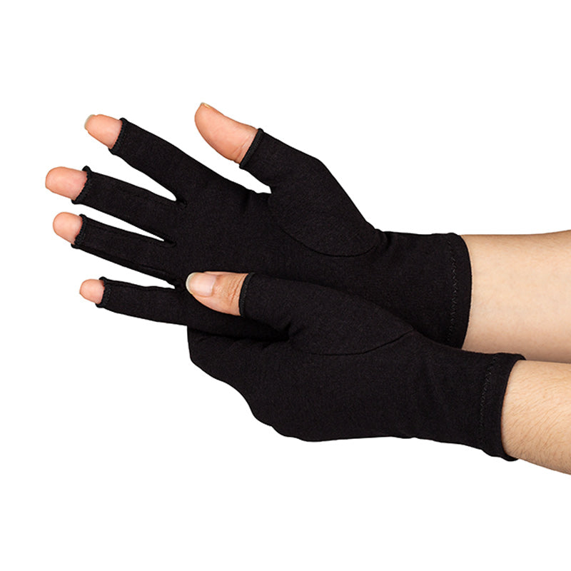 Black sale finger gloves