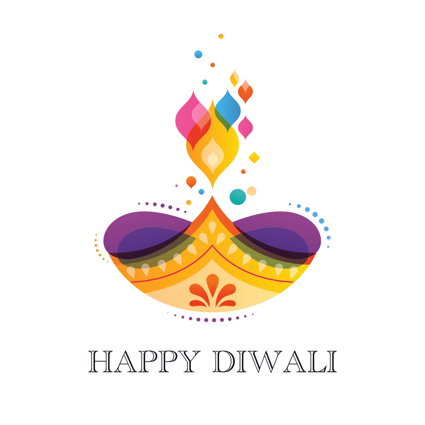 Happy Diwali - Diwali Card (10 pack)