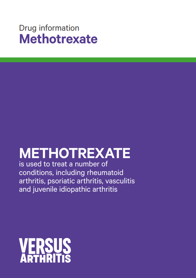 Methotexate free information booklet cover