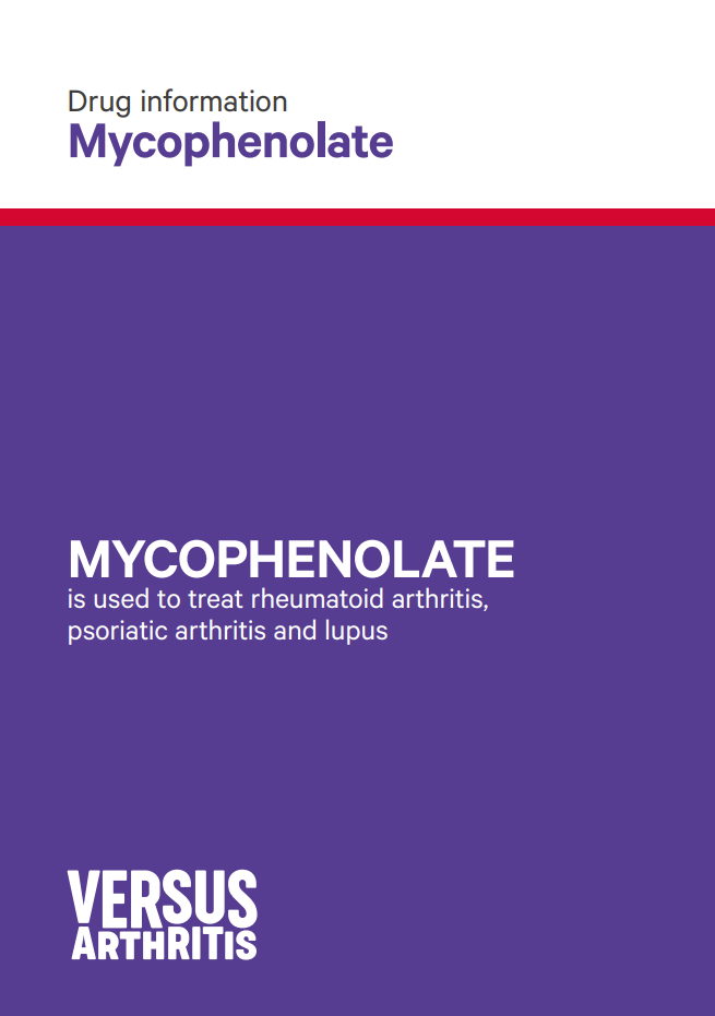 Drugs for arthritis - Mycophenolate