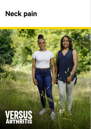 Neck pain free information booklet cover
