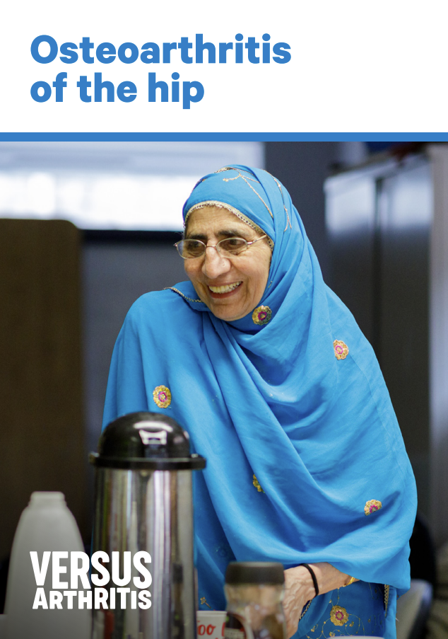Osteoarthritis of the hip free information booklet cover