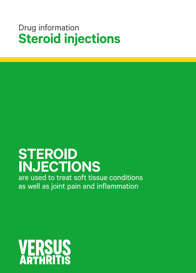 Steroid injections free information booklet cover